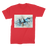 VIRGIN TEEZ Men T-Shirts Red / Male / S SU-27 Flanker digital painting Premium Jersey Men's T-Shirt