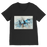 VIRGIN TEEZ Men T-Shirts Black / Unisex / S SU-27 Flanker digital painting Premium V-Neck T-Shirt