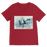 VIRGIN TEEZ Men T-Shirts Red / Unisex / S SU-27 Flanker digital painting Premium V-Neck T-Shirt