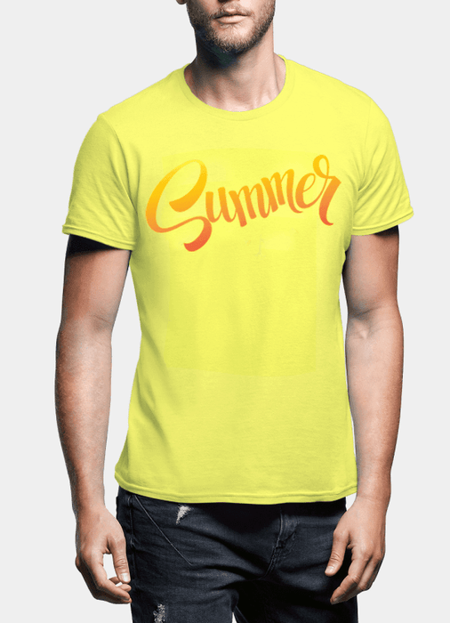 Aneeq Arshad T-shirt SMALL / Yellow Summer Half Sleeves T-shirt