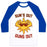 Virgin Teez  Baseball Tee Unisex Classic Baseball Tee / x-small / White/Blue SUN'S OUT GUNS OUT UNISEX CLASSIC BASEBALL TEE