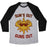 Virgin Teez  Baseball Tee Unisex Tri-Blend Baseball Tee / small / Athletic Gray / Black SUN'S OUT GUNS OUT UNISEX TRI-BLEND BASEBALL TEE