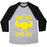 Virgin Teez  Baseball Tee Unisex Tri-Blend Baseball Tee / small / Athletic Gray / Black SUN'S OUT GUNS OUT UNISEX TRI-BLEND BASEBALL TEE