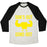 Virgin Teez  Baseball Tee Unisex Tri-Blend Baseball Tee / small / Oatmeal / Black SUN'S OUT GUNS OUT UNISEX TRI-BLEND BASEBALL TEE