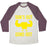 Virgin Teez  Baseball Tee Unisex Tri-Blend Baseball Tee / small / Oatmeal / Maroon SUN'S OUT GUNS OUT UNISEX TRI-BLEND BASEBALL TEE