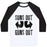 Virgin Teez  Baseball Tee Unisex Classic Baseball Tee / x-small / White/Black SUNS OUT, GUNS OUT (TANK) UNISEX CLASSIC BASEBALL TEE