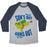 Virgin Teez  Baseball Tee Unisex Tri-Blend Baseball Tee / small / Athletic Gray / Navy SUNS OUT, GUNS OUT UNISEX TRI-BLEND BASEBALL TEE