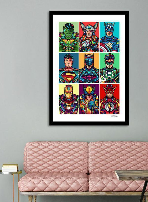 LUVD Framed Art Prints Super Pop Frame