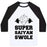 Virgin Teez  Baseball Tee Unisex Classic Baseball Tee / x-small / White/Black SUPER SAIYAN SWOLE UNISEX CLASSIC BASEBALL TEE