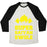Virgin Teez  Baseball Tee Unisex Tri-Blend Baseball Tee / small / Oatmeal / Black SUPER SAIYAN SWOLE UNISEX TRI-BLEND BASEBALL TEE
