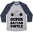 Virgin Teez  Baseball Tee Unisex Tri-Blend Baseball Tee / small / Athletic Gray / Navy SUPER SAIYAN SWOLE UNISEX TRI-BLEND BASEBALL TEE