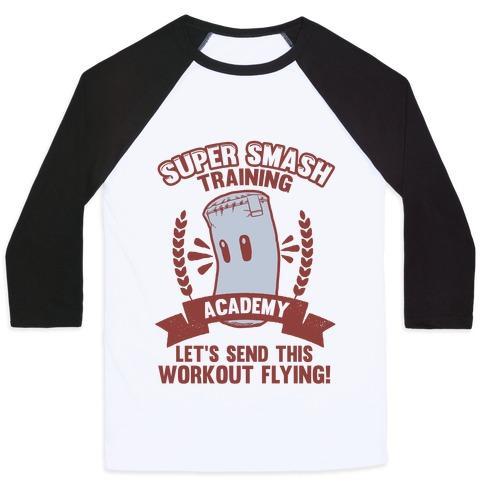 Virgin Teez  Baseball Tee Unisex Classic Baseball Tee / x-small / White/Black SUPER SMASH TRAINING ACADEMY UNISEX CLASSIC BASEBALL TEE