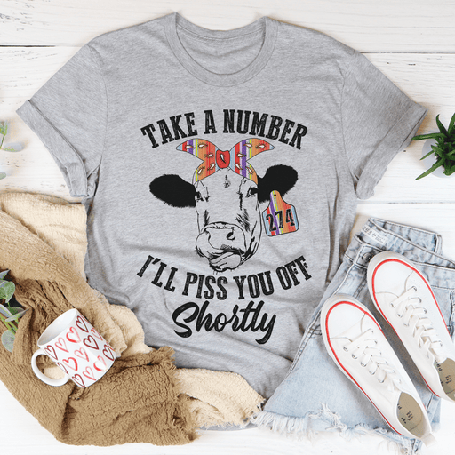 Take A Number Cow Tee