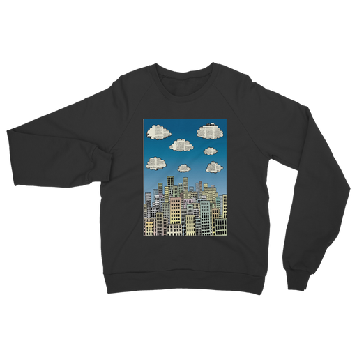 VIRGIN TEEZ Sweat shirt Black / S The city of paper clouds Classic Adult Sweatshirt
