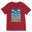 VIRGIN TEEZ Men T-Shirts Red / Unisex / S The city of paper clouds Premium V-Neck T-Shirt