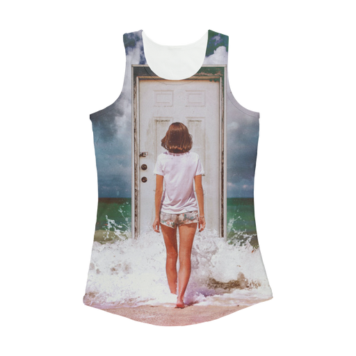 VIRGIN TEEZ Women Tank top White / XS The Door Women Performance Tank Top