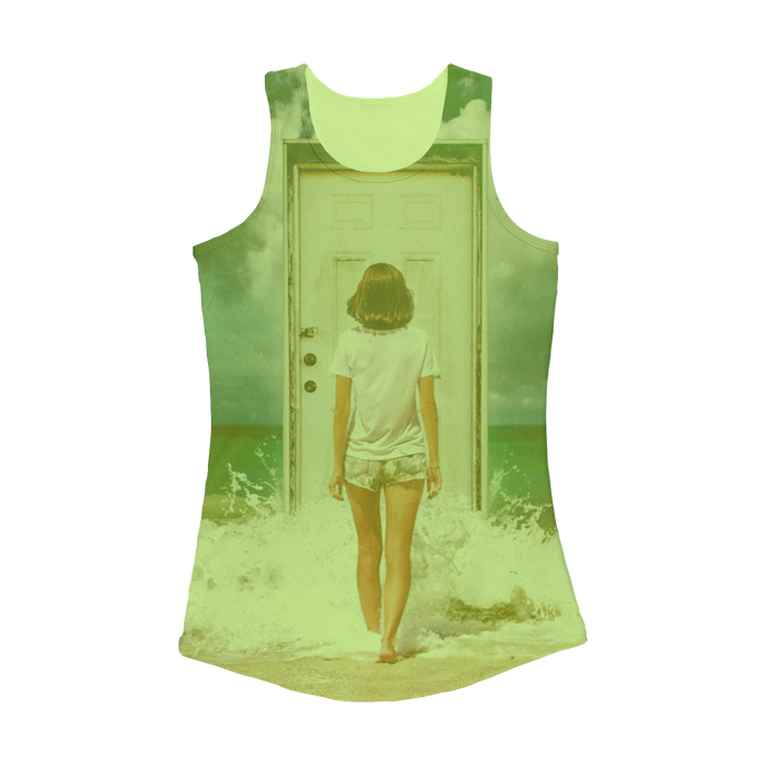 VIRGIN TEEZ Women Tank top Electric Green / XS The Door Women Performance Tank Top