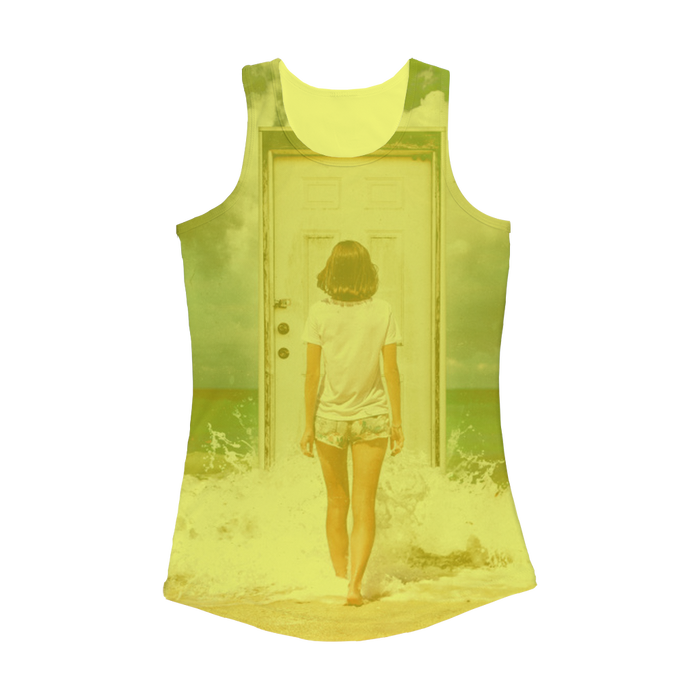 VIRGIN TEEZ Women Tank top Electric Yellow / XS The Door Women Performance Tank Top