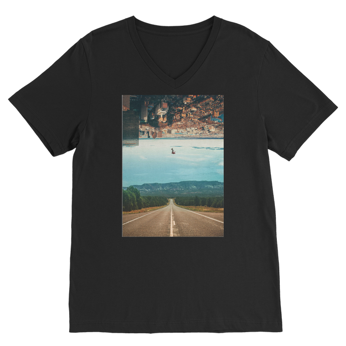 VIRGIN TEEZ Men T-Shirts Black / Unisex / S The Dropout Premium V-Neck T-Shirt