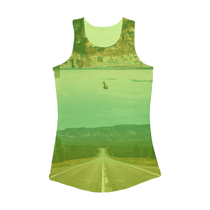 VIRGIN TEEZ Women Tank top Electric Green / XS The Dropout Women Performance Tank Top