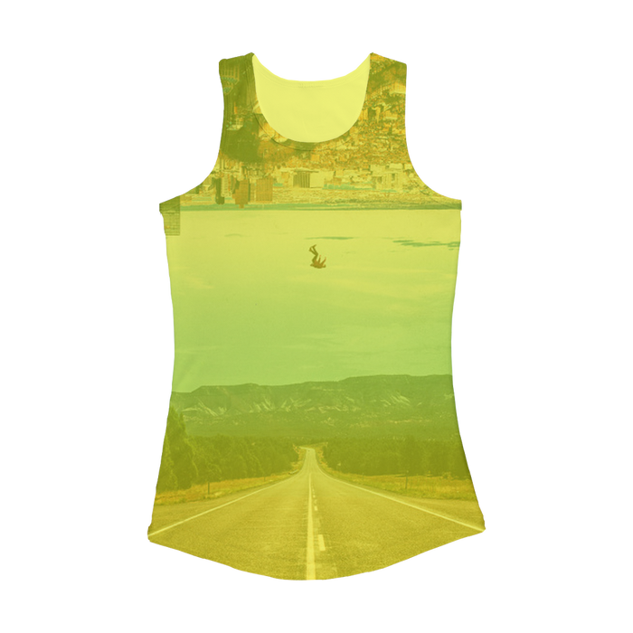 VIRGIN TEEZ Women Tank top Electric Yellow / XS The Dropout Women Performance Tank Top