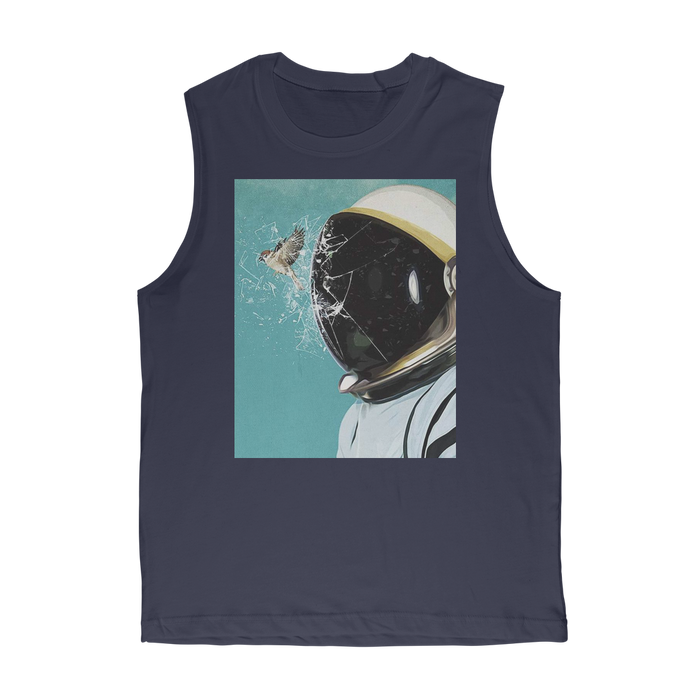 VIRGIN TEEZ Tank Tops Navy / Unisex / S The Escape Premium Adult Muscle Top