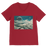 VIRGIN TEEZ Men T-Shirts Red / Unisex / S The explorer Premium V-Neck T-Shirt