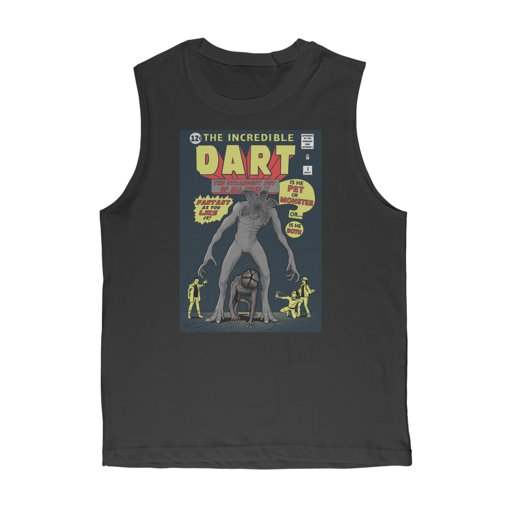VIRGIN TEEZ Tank Tops Black / Unisex / S The Incredible Dart Premium Adult Muscle Top