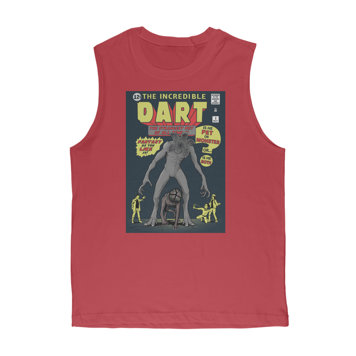 VIRGIN TEEZ Tank Tops Red / Unisex / S The Incredible Dart Premium Adult Muscle Top