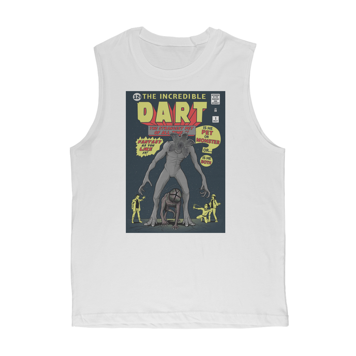 VIRGIN TEEZ Tank Tops White / Unisex / S The Incredible Dart Premium Adult Muscle Top