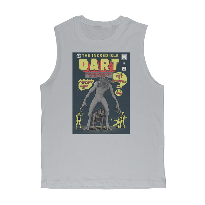 VIRGIN TEEZ Tank Tops Light Grey / Unisex / S The Incredible Dart Premium Adult Muscle Top