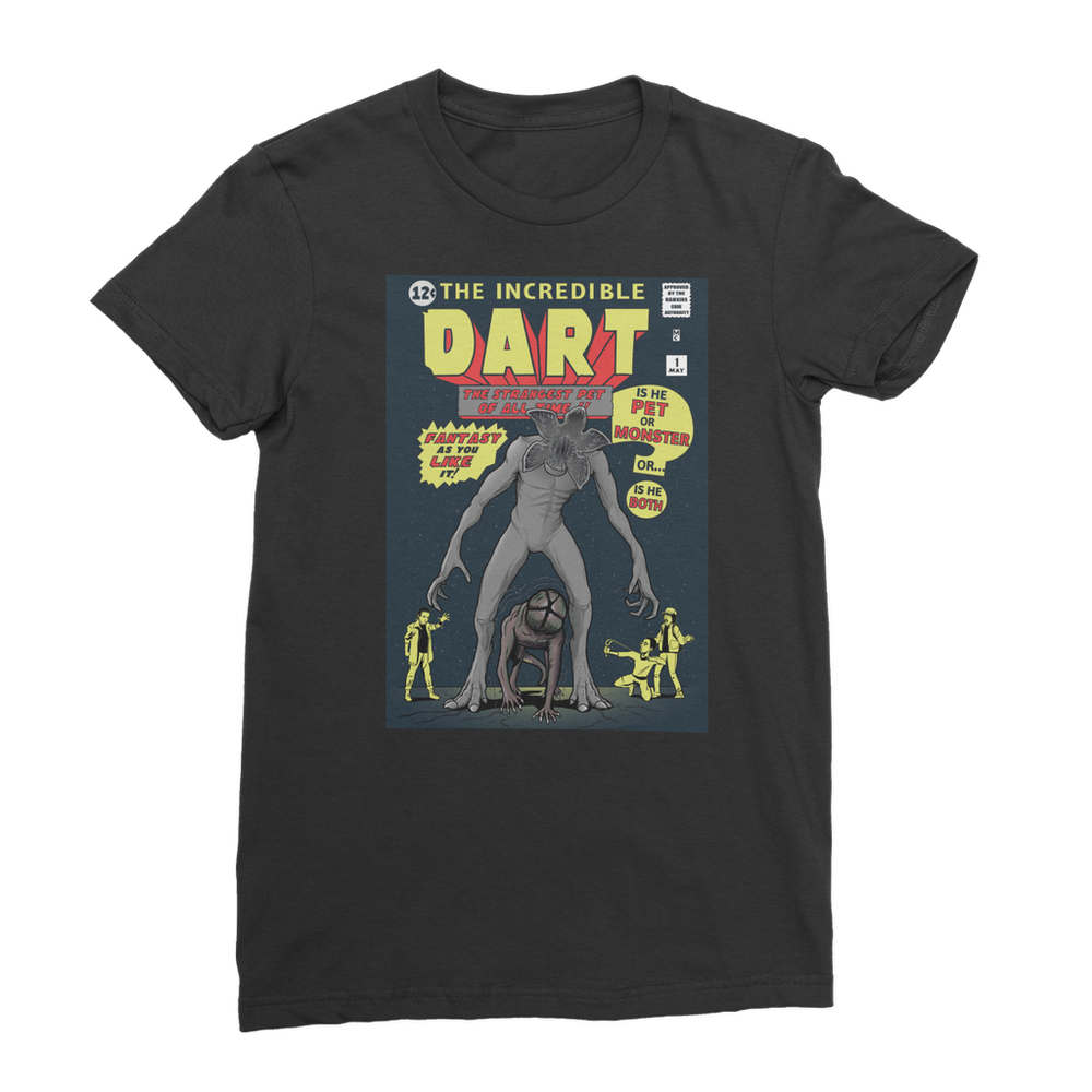 VIRGIN TEEZ Women T-Shirt Black / Female / S The Incredible Dart Premium Jersey Women's T-Shirt