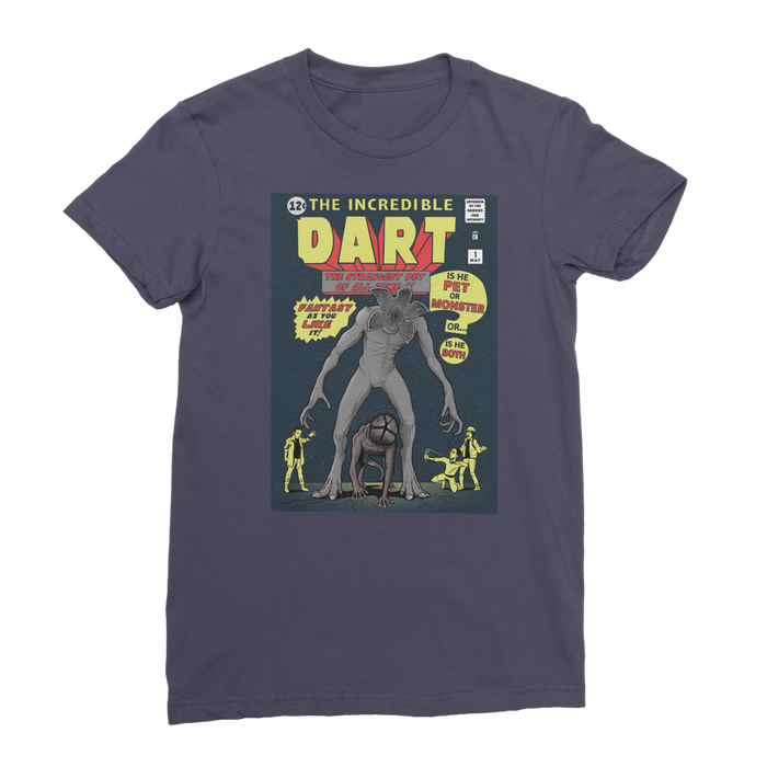 VIRGIN TEEZ Women T-Shirt Navy / Female / S The Incredible Dart Premium Jersey Women's T-Shirt