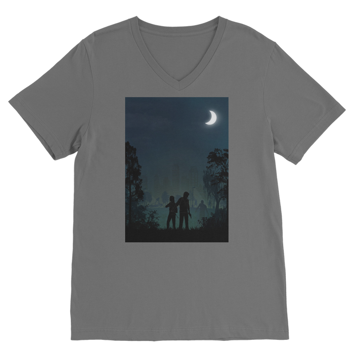VIRGIN TEEZ Men T-Shirts Dark Grey / Unisex / S The Last of Us Classic V-Neck T-Shirt