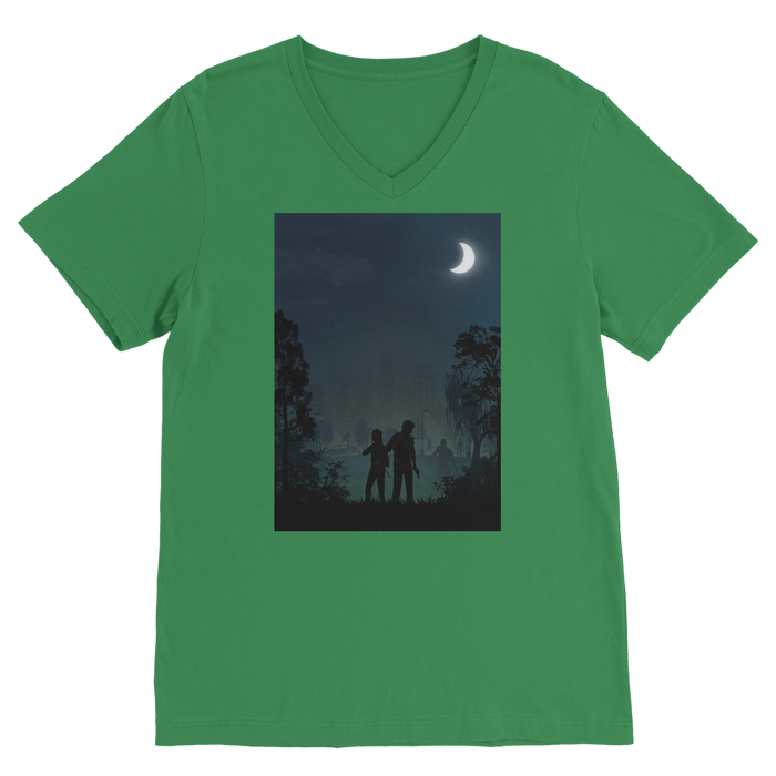 VIRGIN TEEZ Men T-Shirts Kelly Green / Unisex / S The Last of Us Classic V-Neck T-Shirt