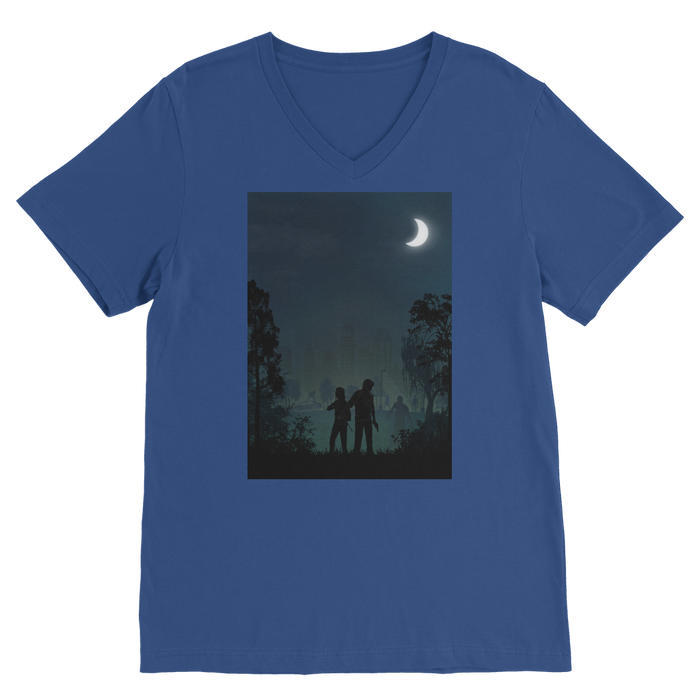 VIRGIN TEEZ Men T-Shirts Royal / Unisex / S The Last of Us Classic V-Neck T-Shirt