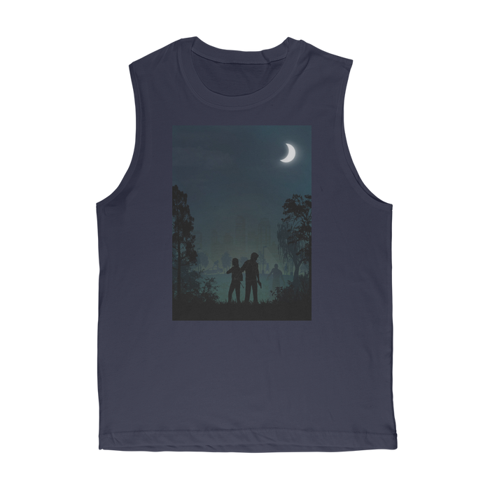 VIRGIN TEEZ Tank Tops Navy / Unisex / S The Last of Us Premium Adult Muscle Top