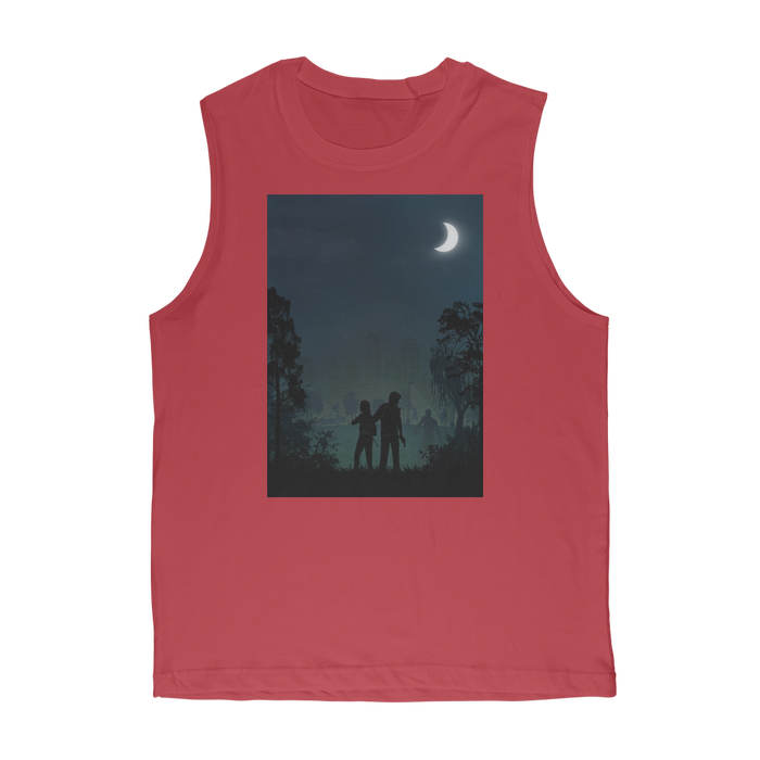 VIRGIN TEEZ Tank Tops Red / Unisex / S The Last of Us Premium Adult Muscle Top