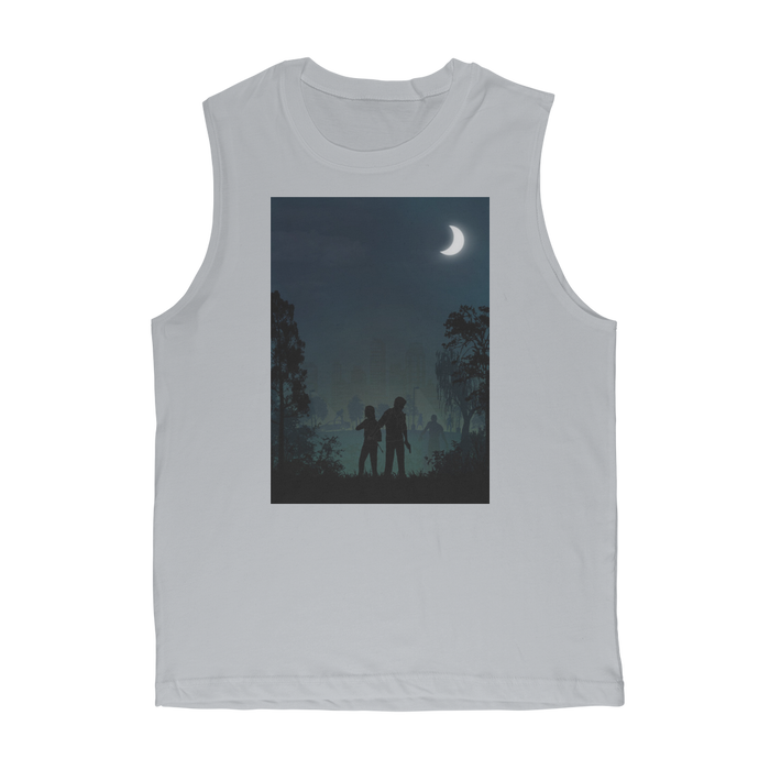 VIRGIN TEEZ Tank Tops Light Grey / Unisex / S The Last of Us Premium Adult Muscle Top