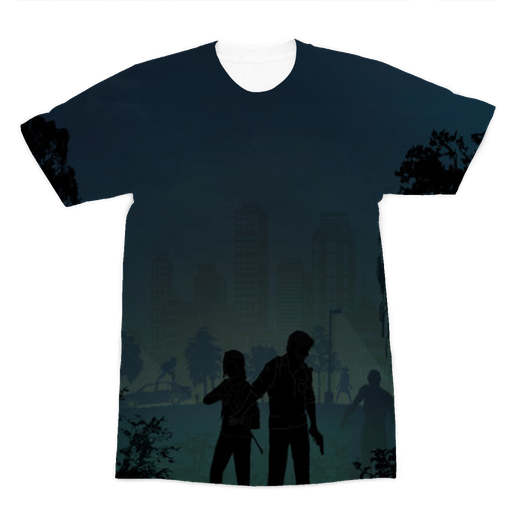 VIRGIN TEEZ Sublimation Men T-Shirt XS The Last of Us Premium Sublimation Adult T-Shirt
