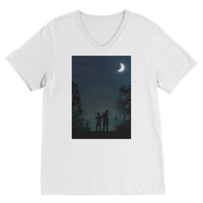 VIRGIN TEEZ Men T-Shirts White / Unisex / S The Last of Us Premium V-Neck T-Shirt