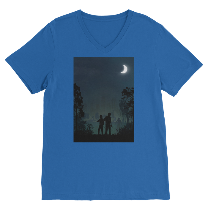 VIRGIN TEEZ Men T-Shirts Royal / Unisex / S The Last of Us Premium V-Neck T-Shirt