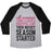 Virgin Teez  Baseball Tee ...THEN HOCKEY SEASON STARTED UNISEX TRI-BLEND BASEBALL TEE