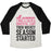 Virgin Teez  Baseball Tee ...THEN HOCKEY SEASON STARTED UNISEX TRI-BLEND BASEBALL TEE