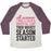 Virgin Teez  Baseball Tee ...THEN HOCKEY SEASON STARTED UNISEX TRI-BLEND BASEBALL TEE