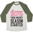 Virgin Teez  Baseball Tee ...THEN HOCKEY SEASON STARTED UNISEX TRI-BLEND BASEBALL TEE