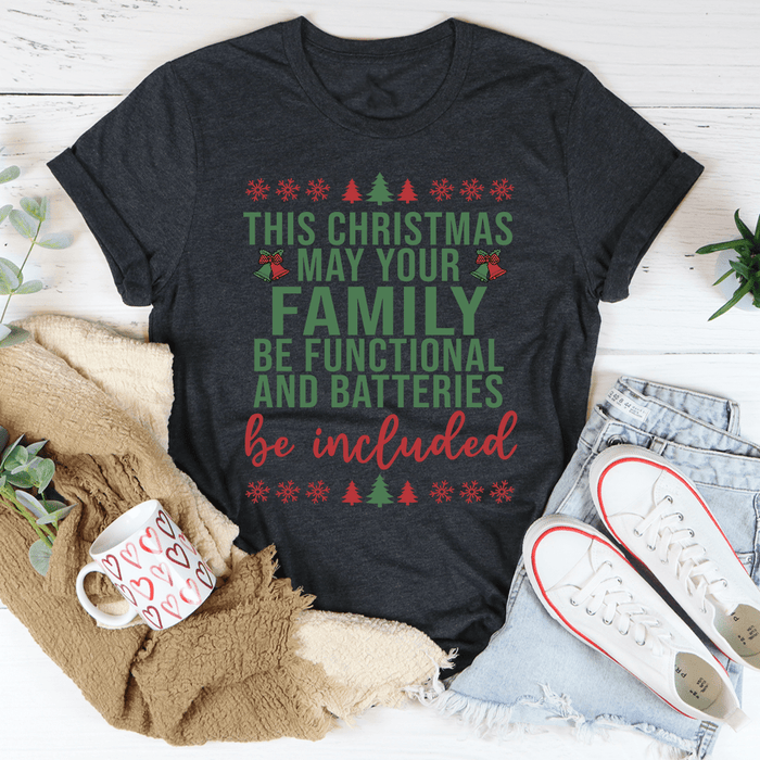 This Christmas May Your Family Be Functional Tee