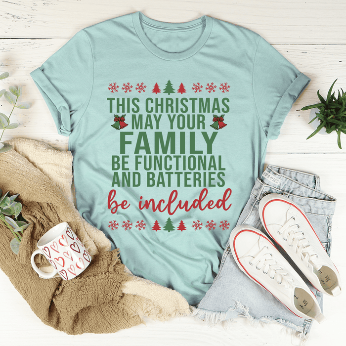 This Christmas May Your Family Be Functional Tee