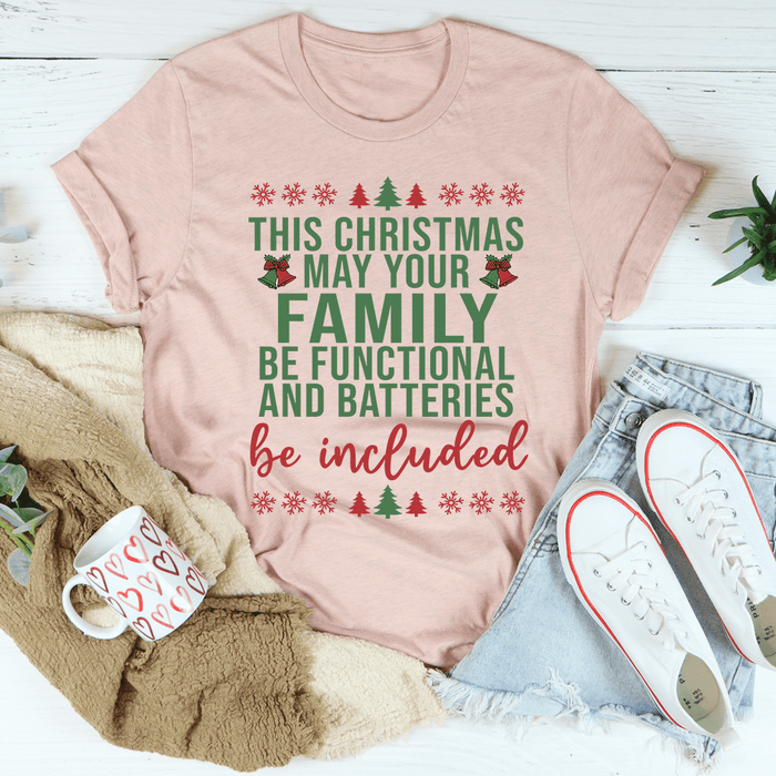 This Christmas May Your Family Be Functional Tee