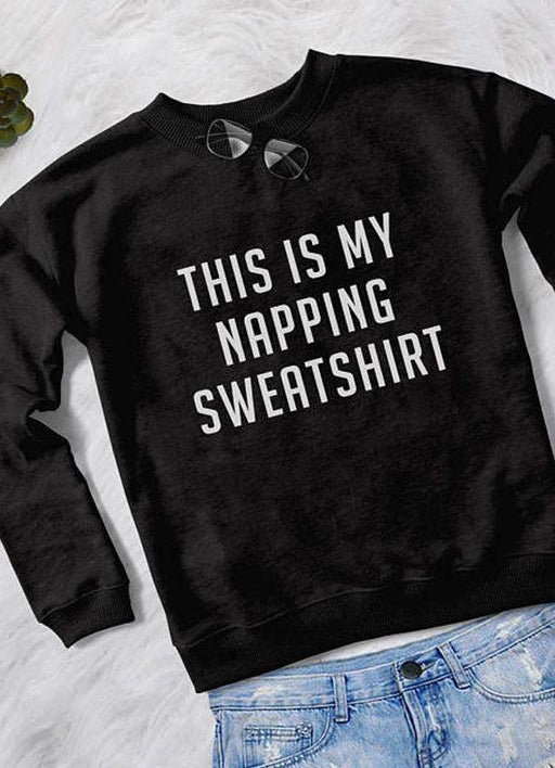 Sadaf Hamid Sweat Shirt THIS IS MY NAPPING  WOMEN SWEAT SHIRT